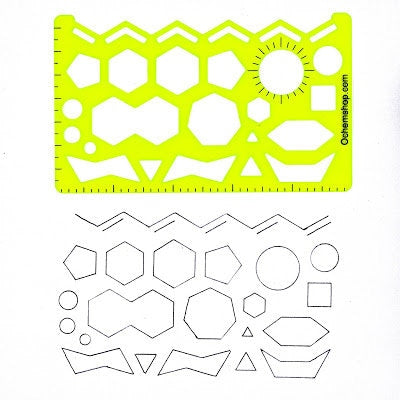 Science Stencil | Chemistry Stencil | Organic Chemistry Stencil | Journaling | Biochemistry Stencil | Molecule Stencil | Chemie Schablone